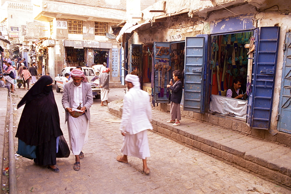 Bazaar, Old Town, Sana'a, Republic of Yemen, Middle East