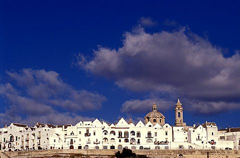 View of the "Casedde", Locorotondo, Puglia, Italy