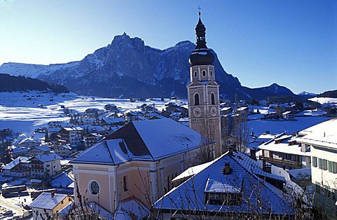 Cityscape, Castelrotto, Trentino Alto Adige, Italy.