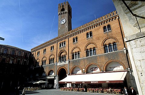 Podestà palace and Civic tower, Treviso, Veneto, Italy