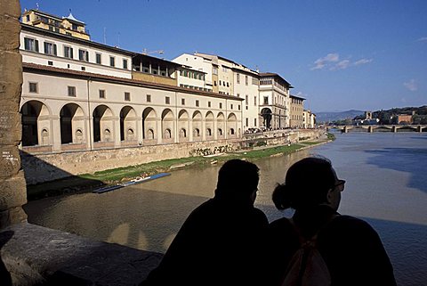 Arno from Ponte Vecchio, Florence, Tuscany, Italy