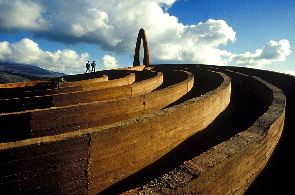 "Labirinto di Arianna", Italo Lanfredini work of art, Castel di Lucio, Sicily, Italy