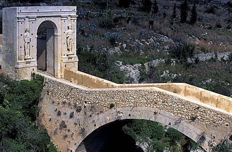 San Alfano bridge, Canicattini Bagni, Sicily, Italy