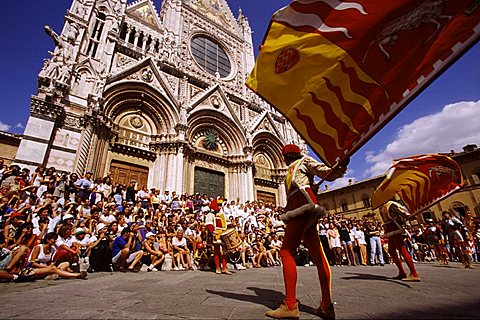 Parade before the Palio, Siena, Tuscany, Italy