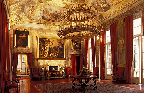 The ballroom, XVII century, Palazzo Spinola, Genoa, Liguria, Italy