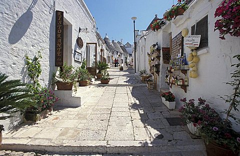 Street of the city, Alberobello, Puglia, Italy