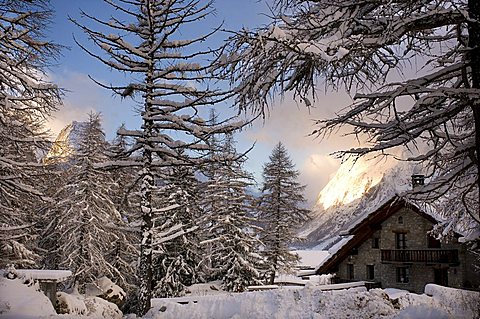 Foreshortening, Courmayeur, Val Ferret, Valle d'Aosta, Italy