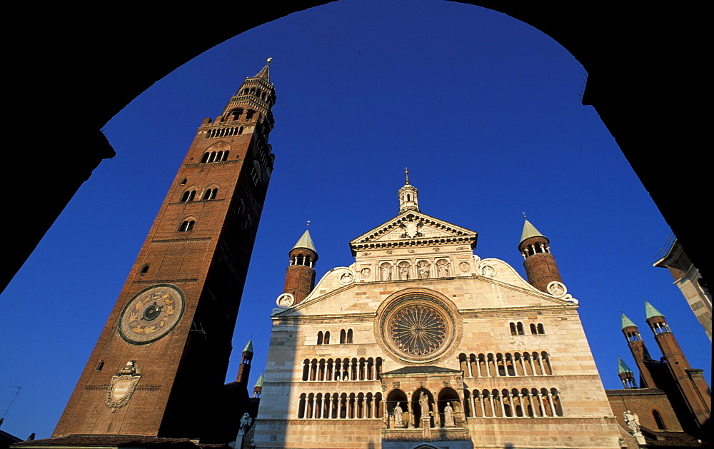 The cathedral and the tower, Cremona, Lombardy, Italy