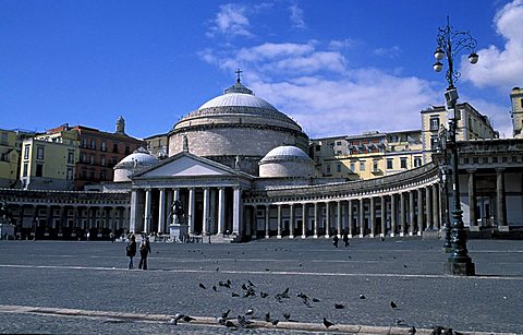 Piazza del Plebiscito, Naples, Campania, Italy