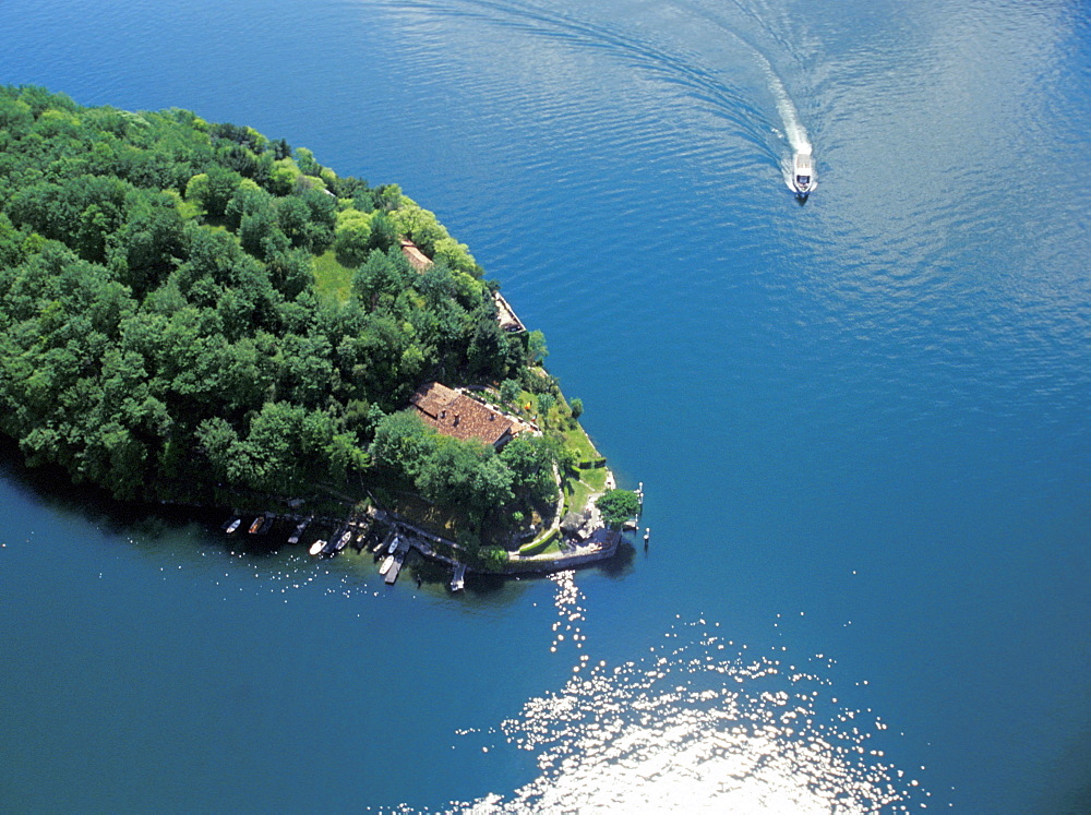 Landscape, Comacina island, Como lake, Lombardy, Italy