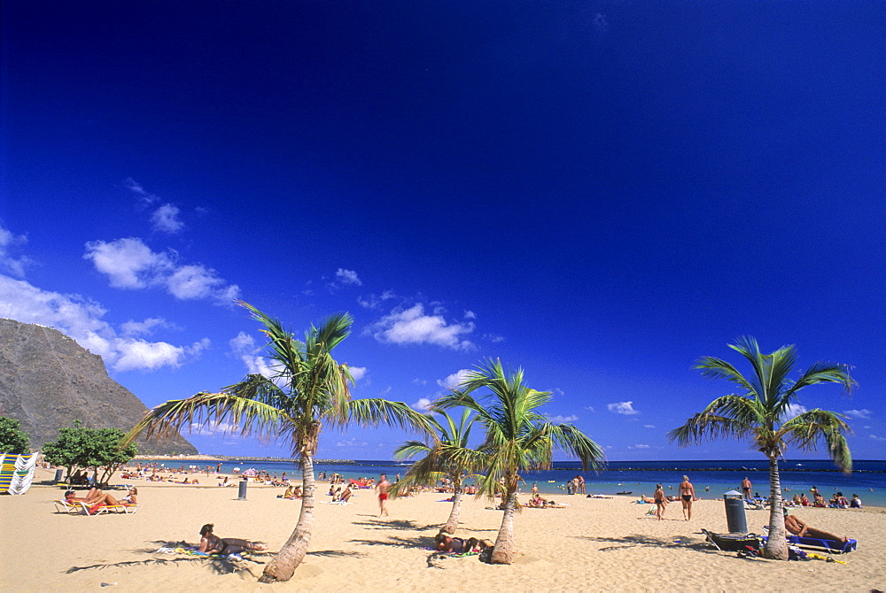 Beach, Playa de Las Teresitas, Tenerife, Canary Islands, Spain, Atlantic, Europe