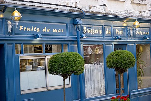 Restaurant, Honfleur, Normandy, France, Europe