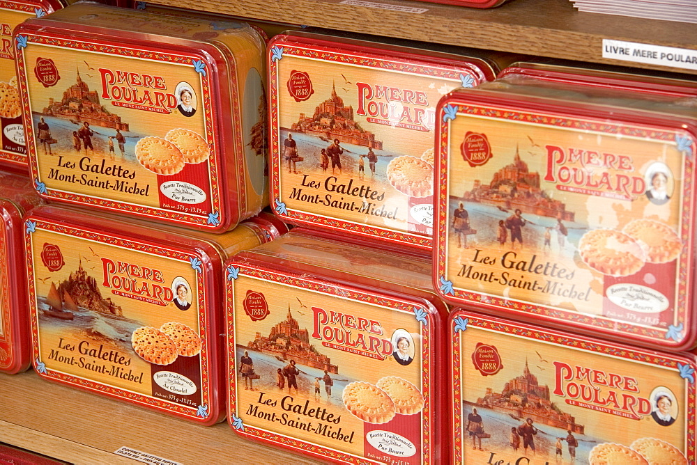 Biscuits, Mount Saint Michael, Normandy, France, Europe