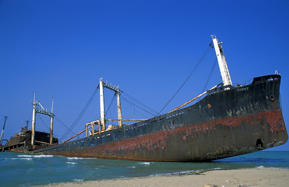 Wreck, Lesina natural reserve, Gargano national park, Puglia, Italy.