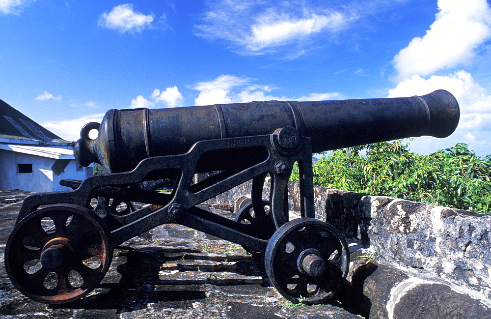 Cannon, Grenada island, Caribbean, Central America