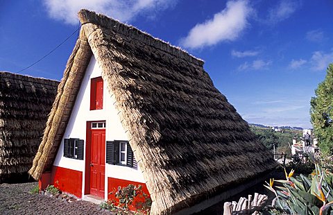 Santana's straw house, Funchal, Madeira Island, Portugal, Europe