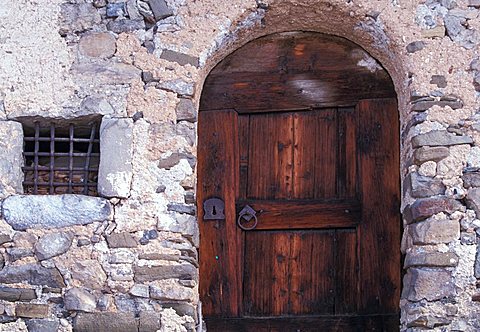 Typical house, Alta Badia, Trentino Alto Adige, Italy