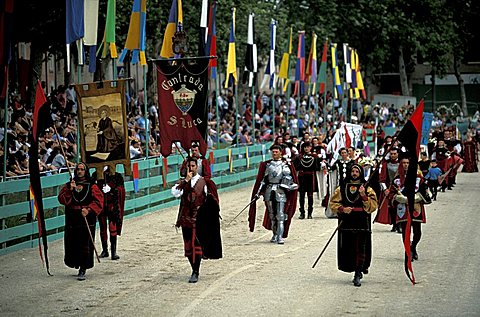 Historical procession, Ferrara, Emilia-Romagna, Italy