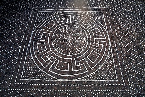 Mosaic, Solunto, Sicily, Italy