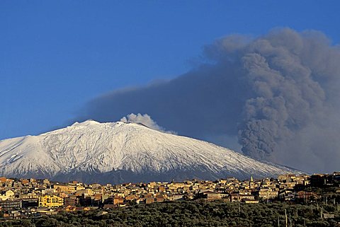 Etna eruption, Bronte, Sicily, Italy 
