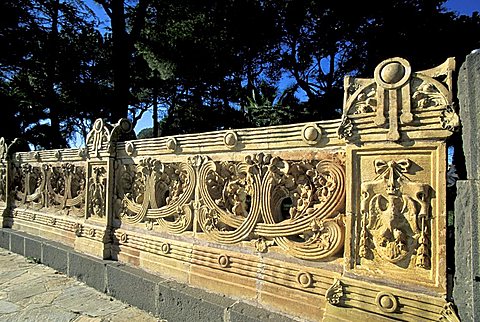 Terrace, Villa Comunale, Caltagirone, Sicily, Italy