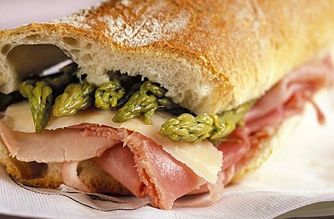 Asparagi sandwich, Gattullo café, Milan, Lombardy, Italy