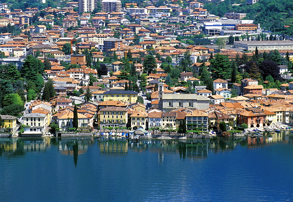 Cityscape, Mandello Lario, Lombardy, Italy