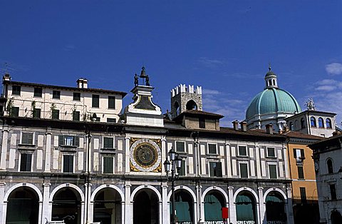 Orologio palace, Loggia square, Brescia, Lombardy, Italy