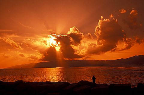 Sunset, Reggio Calabria, Calabria, Italy