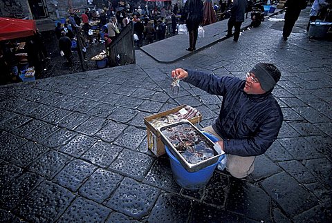 Pescheria fish market, Catania, Sicily, Italy