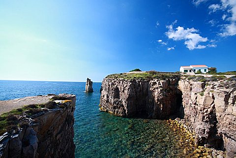 Le Colonne stacks, Carloforte, Sardinia, Italy, Mediterranean, Europe