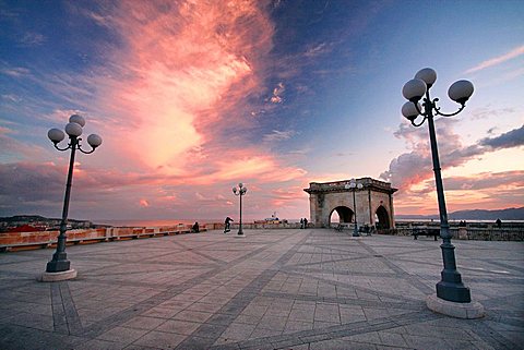 San Remy bastion, Cagliari, Sardinia, Italy, Europe