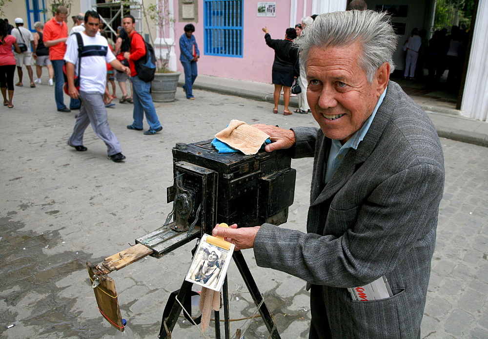 Photographer, Havana, Cuba, West Indies, Central America