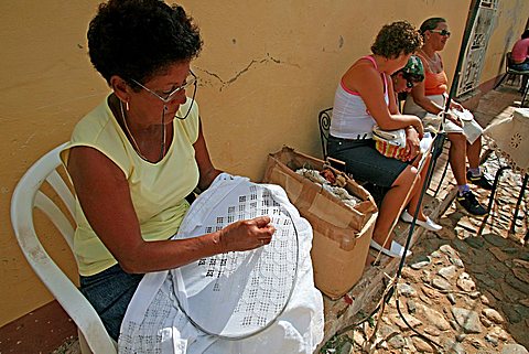 Embroiderers, Trinidad, Cuba, West Indies, Central America