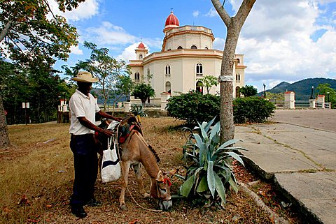 Apse side, Virgen de la Caridad del Cobre sanctuary, Santiago de Cuba, Cuba, West Indies, Central America