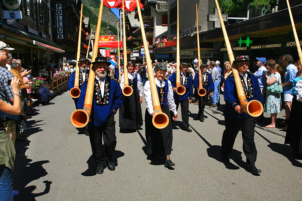 Folklore, Zermatt, Valais, Switzerland, Europe