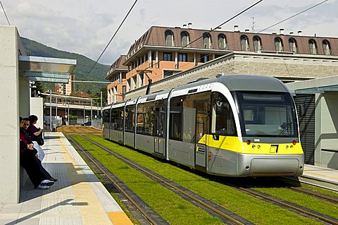 Valle Seriana streetcar, Alzano Lombardo, Lombardy, Italy