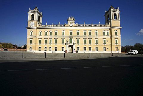 Façade, The Ducal Palace of Colorno also know as Reggia di Colorno, 18th Century, Colorno, Parma, Emilia Romagna, Italy