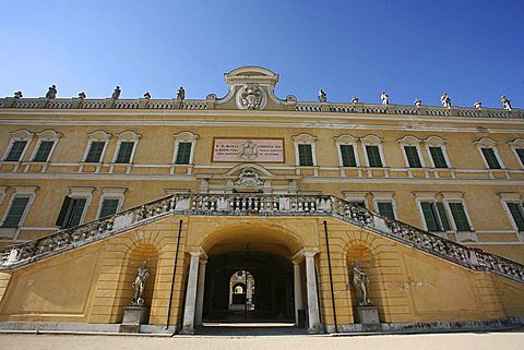 Façade,The Ducal Palace of Colorno also know as Reggia di Colorno, 18th Century, Colorno, Parma, Emilia Romagna, Italy