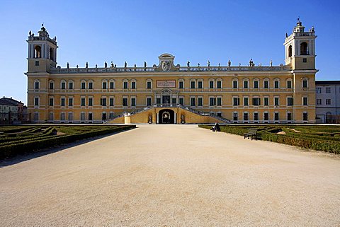 Façade,The Ducal Palace of Colorno also know as Reggia di Colorno, 18th Century, Colorno, Parma, Emilia Romagna, Italy