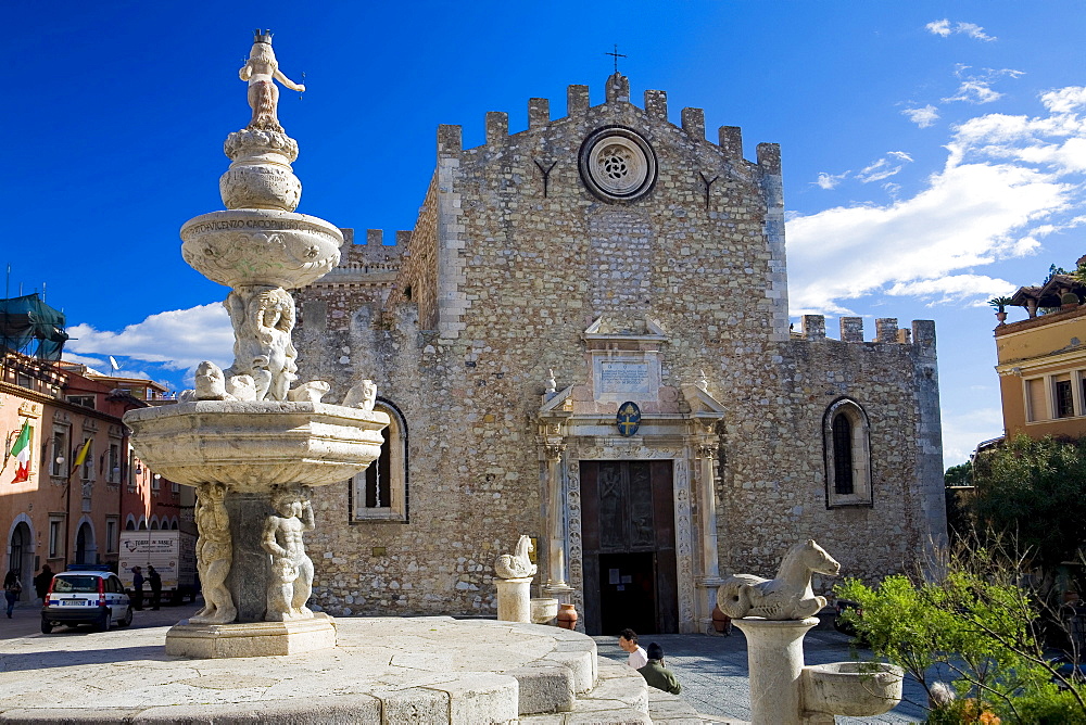 Cathedral of San Nicolò, Taormina, Sicily, Italy 