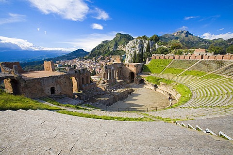 Greek Amphitheater, Taormina, Sicily, Italy 
