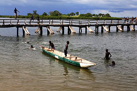 Daily life, Joal-Fadiouth, Republic of Senegal, Africa