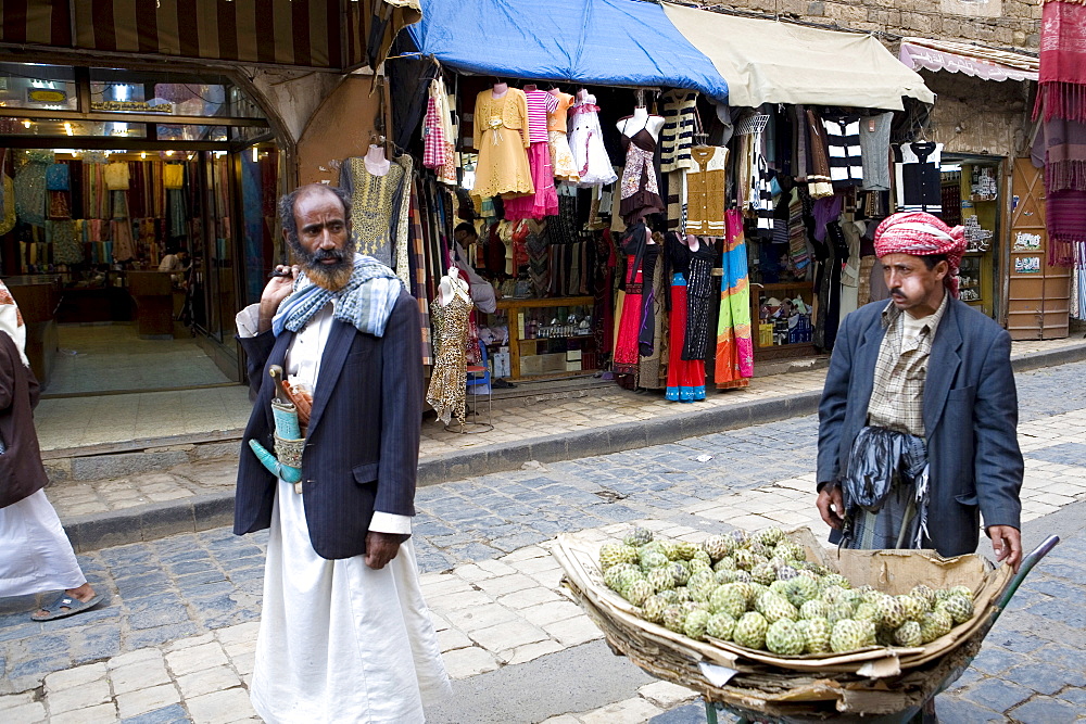 Prickly pear cacti, Sana'a, Yemen, Middle East  