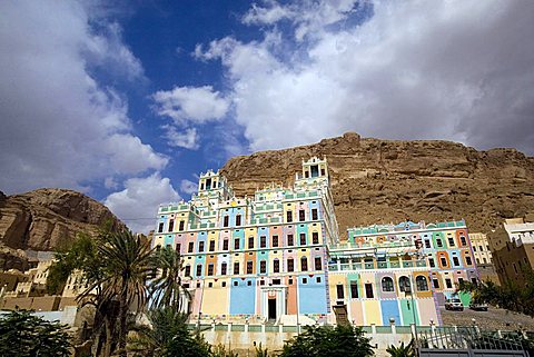 Bugshan Palace, Wadi Doan, Yemen, Middle East  