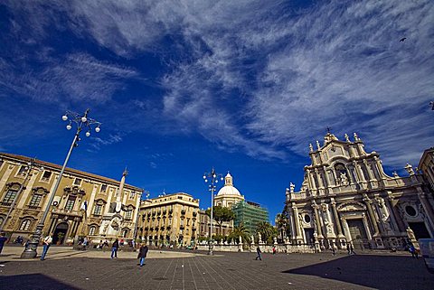 Municipal Building, Duomo square, Catania, Sicily, Italy, Europe