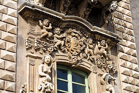 St. Nicolò Benedectine Monastery, Catania, Sicily, Italy, Europe