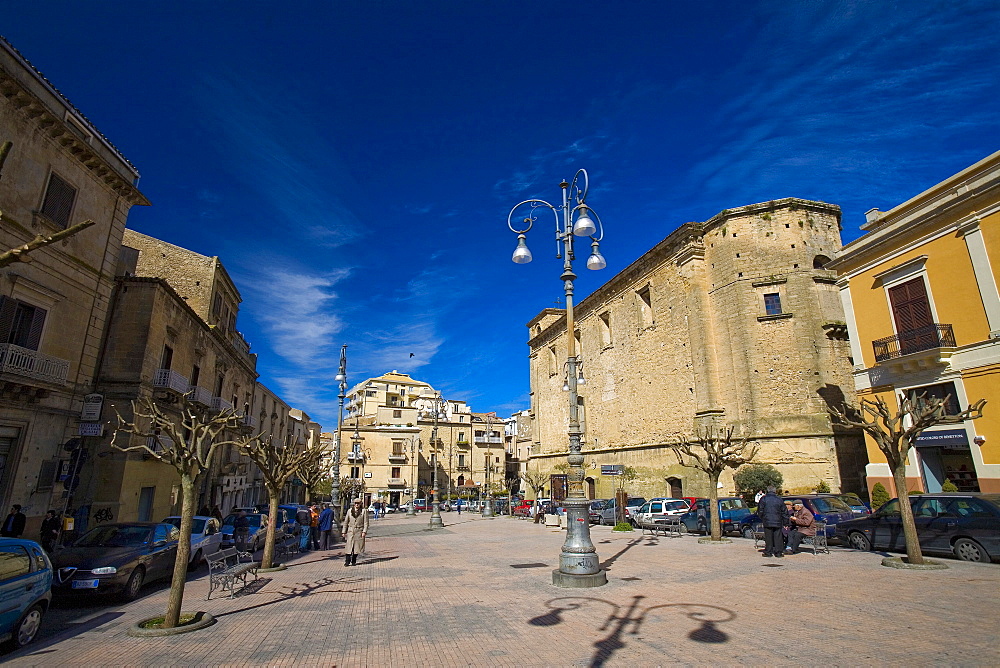 Vittorio Emanuele square,  Enna, Sicily, Italy