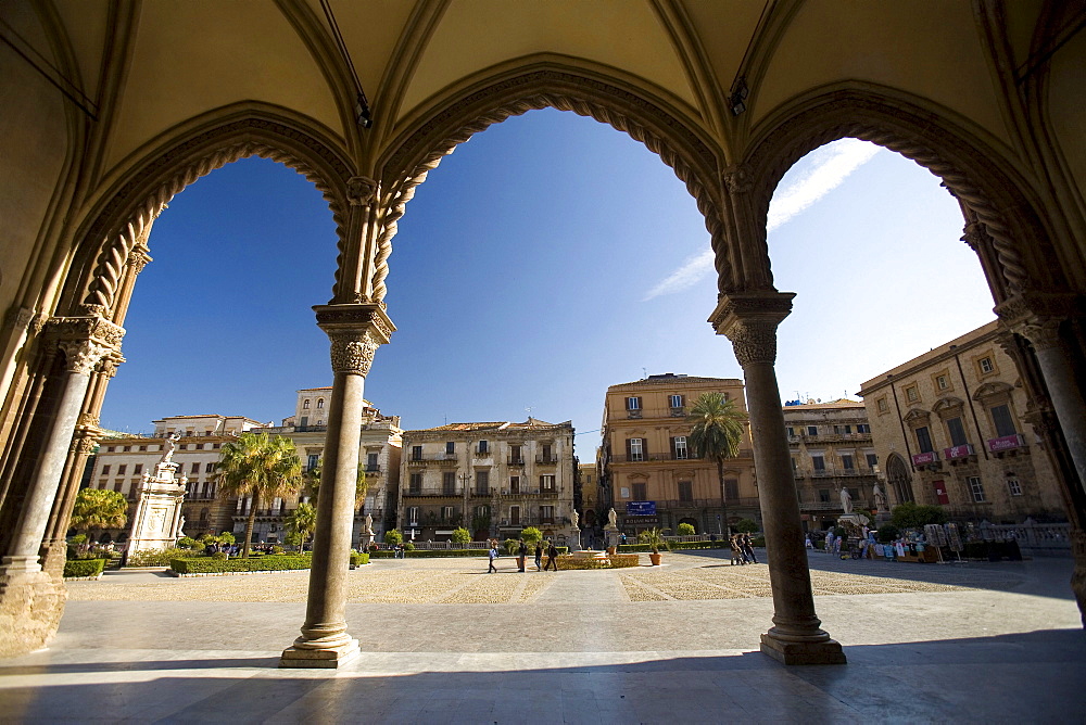 Cathedral square, Palermo, Sicily, Italy 