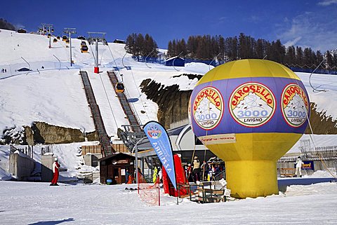 Ski-lifts, Livigno, Lombardy, Italy